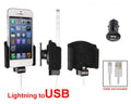 Brodit - Apple iPhone 5 / SE Passieve houder. Originele lightning kabel met Belkin USB 12/24V plug - Telefoon- & Tablethouder