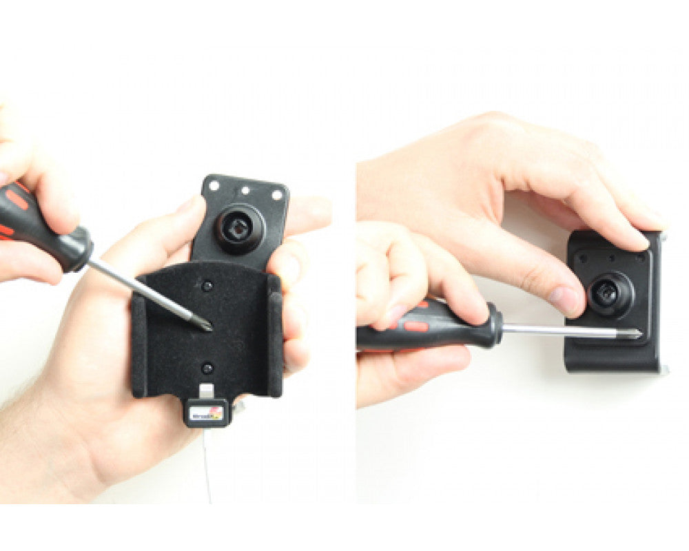 Brodit - Apple iPhone 5 / SE Passieve houder. Originele lightning kabel met Belkin USB 12/24V plug - Telefoon- & Tablethouder