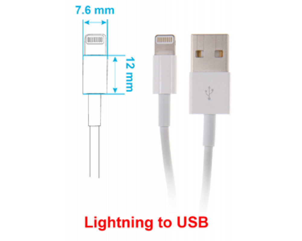 Brodit - Apple iPhone 5 / SE Passieve houder. Originele lightning kabel met Belkin USB 12/24V plug - Telefoon- & Tablethouder