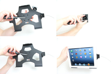 Brodit Houder met Slot 514452 - Tablethouder Apple iPad With Retina (Lightning Connector) / iPad 4th Gen