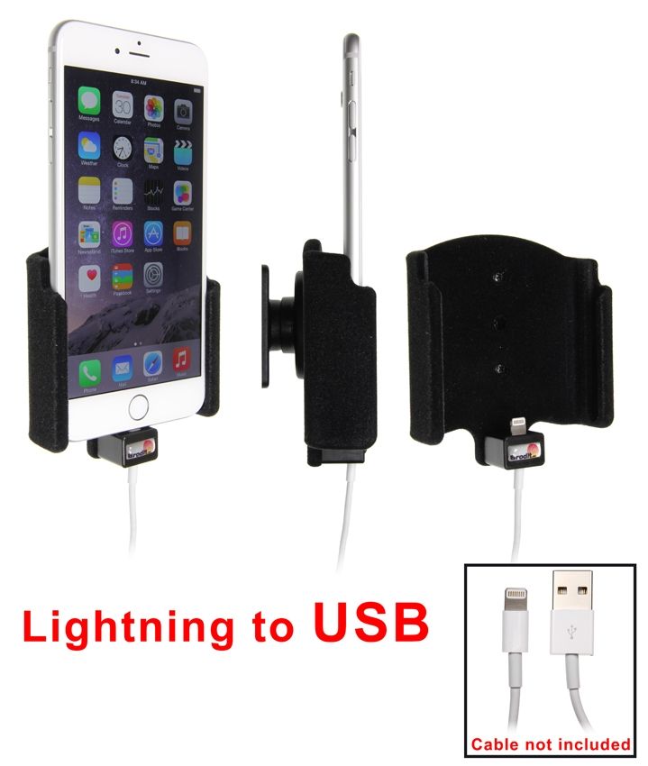 Brodit houd.Apple iPhone 8 Plus/Xs Max Padded lightn.->USB