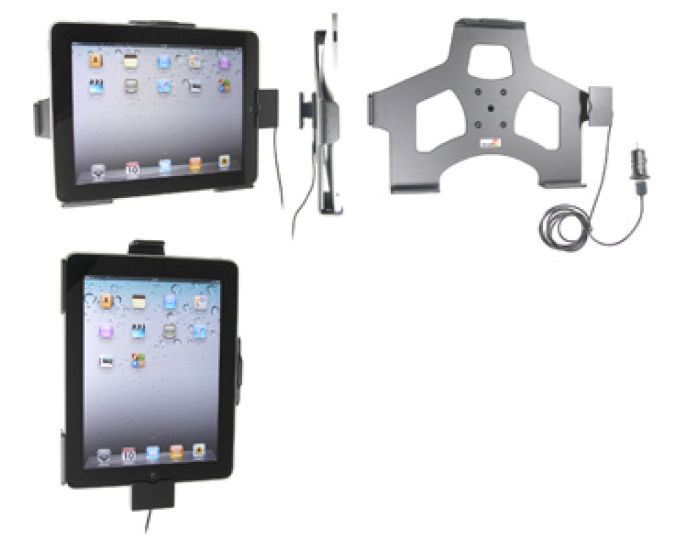 Brodit - Apple iPad 1 Actieve houder met 12V USB plug Let Op: Uitlopend Artikel, Kan niet retour! - Telefoon- & Tablethouder