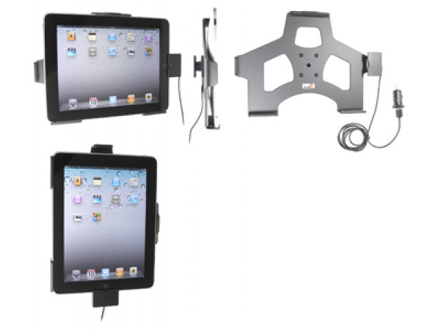 Brodit - Apple iPad 1 Actieve houder met 12V USB plug Let Op: Uitlopend Artikel, Kan niet retour! - Telefoon- & Tablethouder