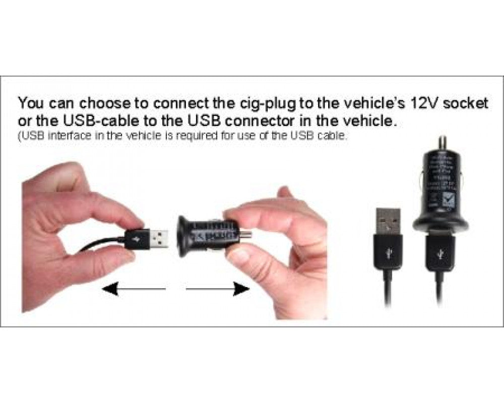 Brodit - Apple iPad 1 Actieve houder met 12V USB plug Let Op: Uitlopend Artikel, Kan niet retour! - Telefoon- & Tablethouder