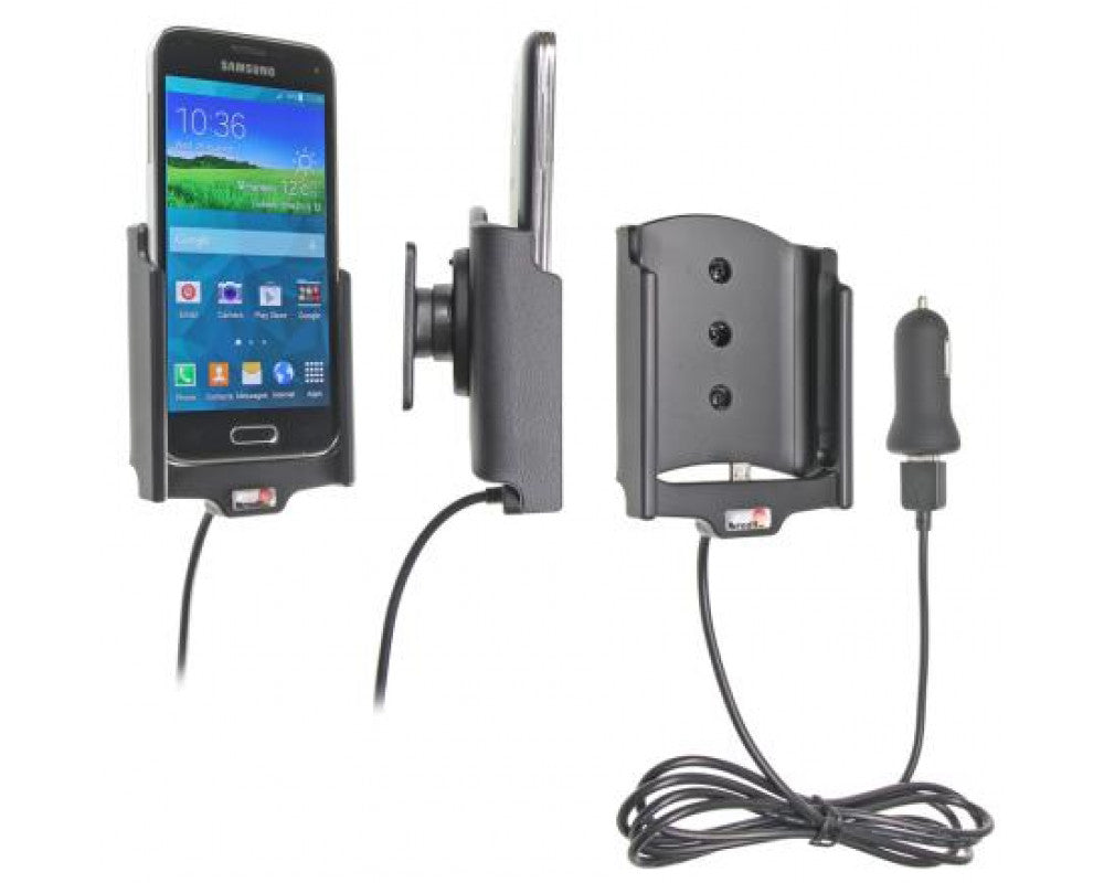 Brodit - Samsung Galaxy S5 Mini Actieve houder met 12V USB plugLet op: Uitlopend artikel, Kan niet retour! - Telefoon- & Tabl