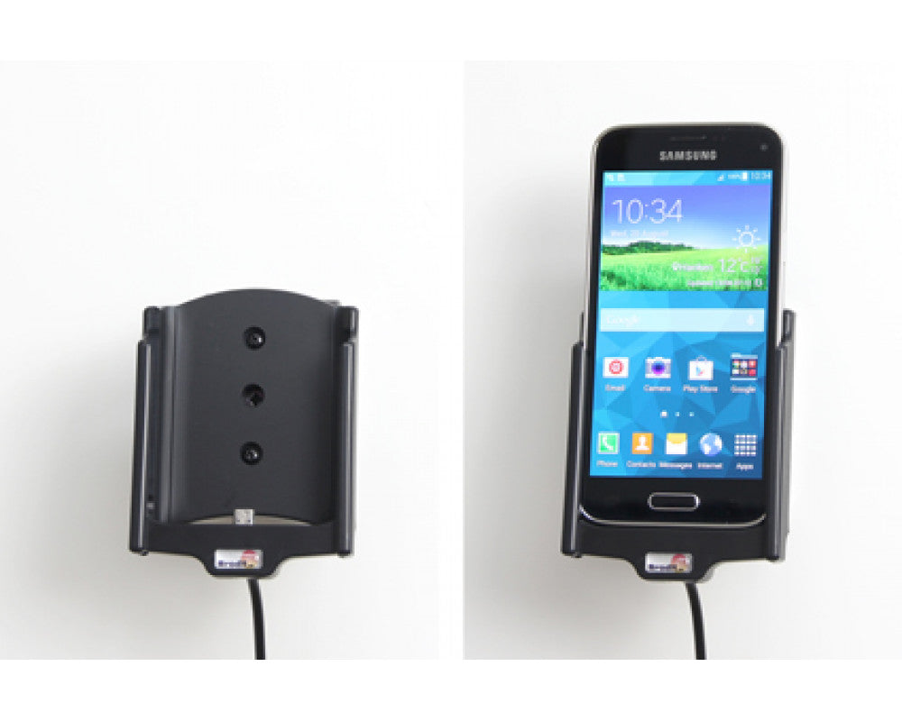 Brodit - Samsung Galaxy S5 Mini Actieve houder met 12V USB plugLet op: Uitlopend artikel, Kan niet retour! - Telefoon- & Tabl