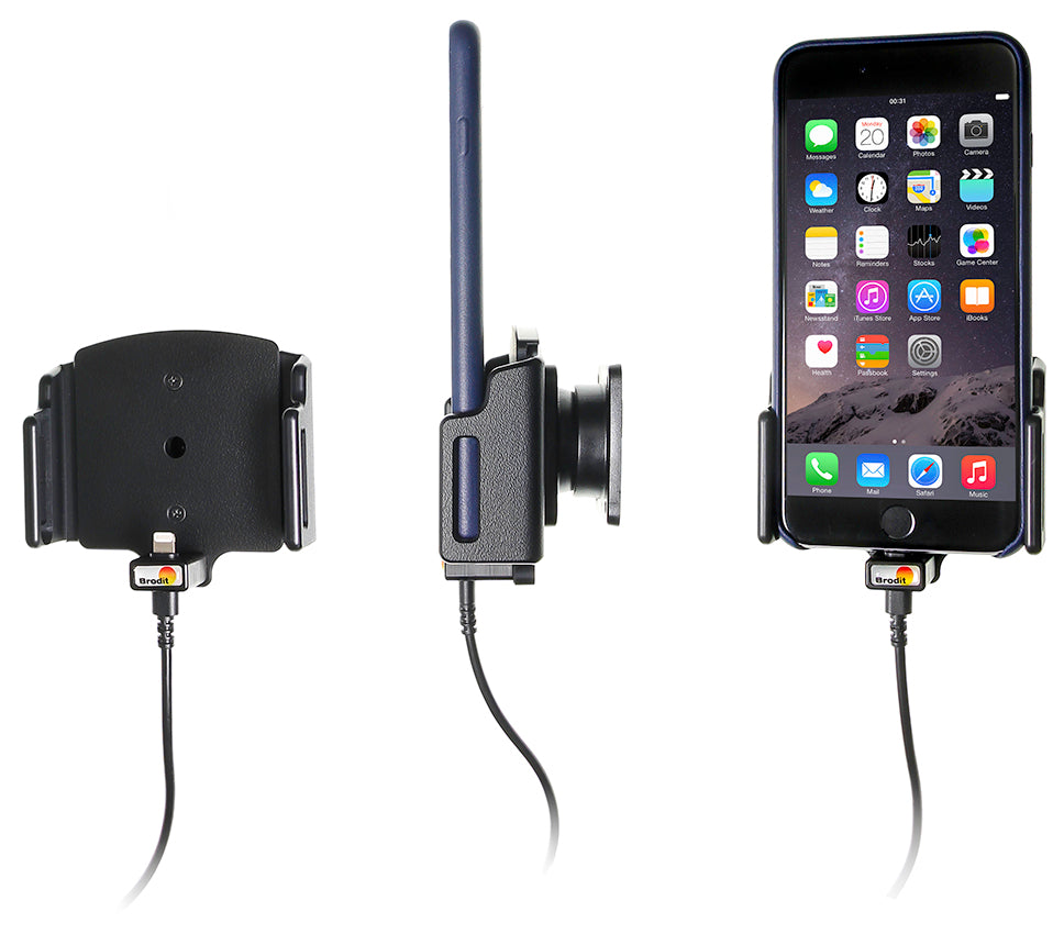 Brodit Actieve Houder 521667 - Telefoonhouder Apple iPhone 8 Plus / iPhone 7 Plus / iPhone 6S Plus / iPhone 6 Plus / iPhone 11 Pro