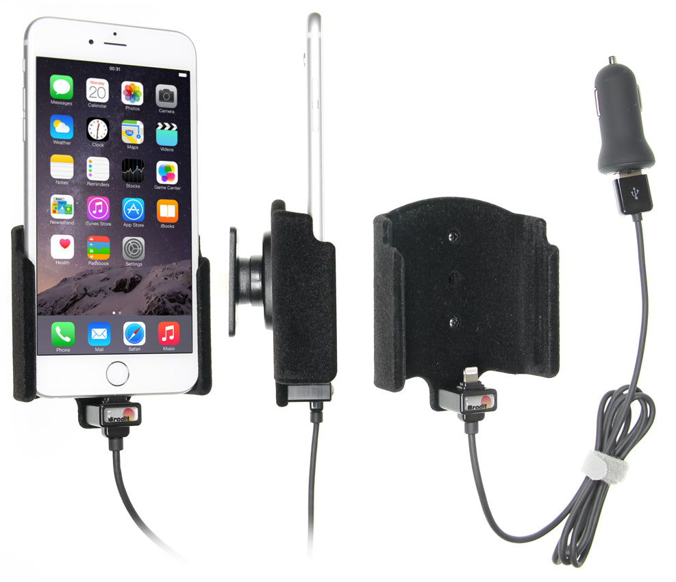 Active holder with USB-cable and cig-plug adapter 521804