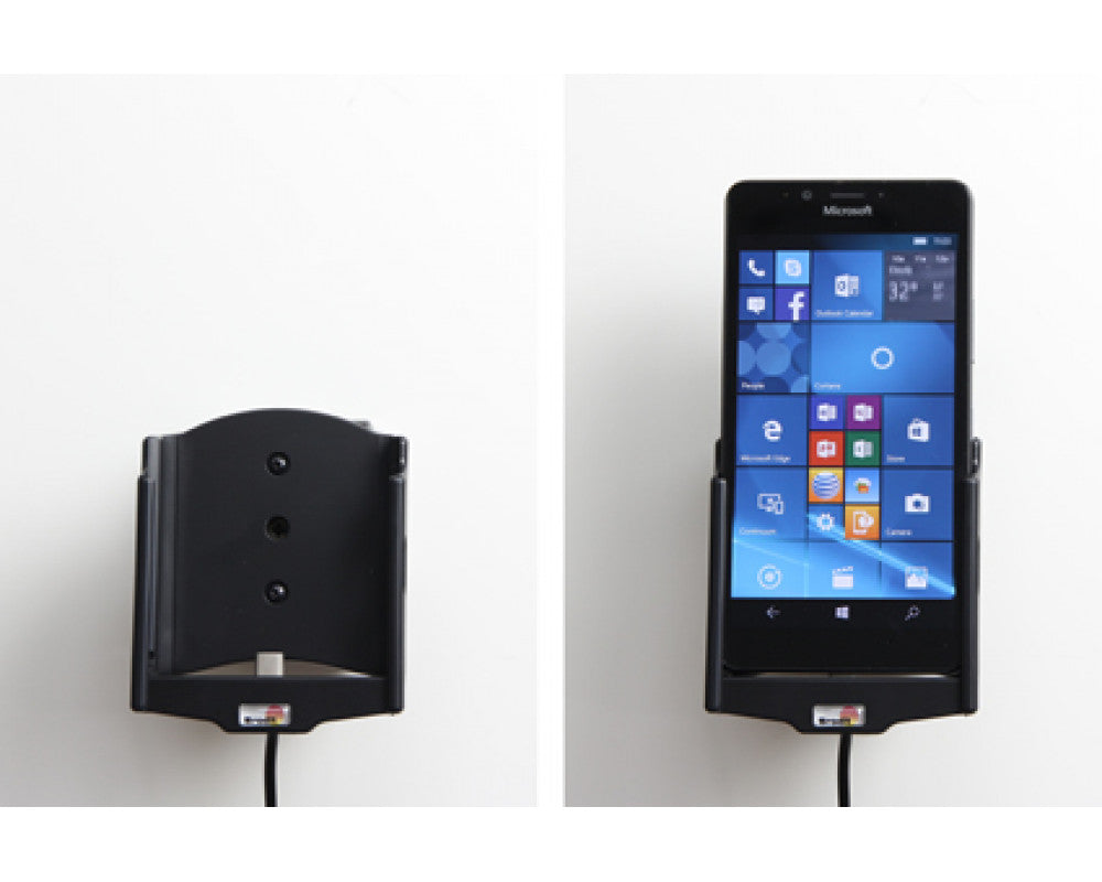 Brodit - Microsoft Lumia 950 Actieve houder met 12V USB plug - Telefoon- & Tablethouder - artikel 521829 - afbeelding 8