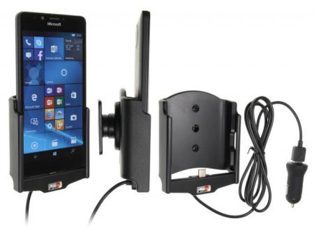 Brodit - Microsoft Lumia 950 Actieve houder met 12V USB plug - Telefoon- & Tablethouder - artikel 521829 - afbeelding 2