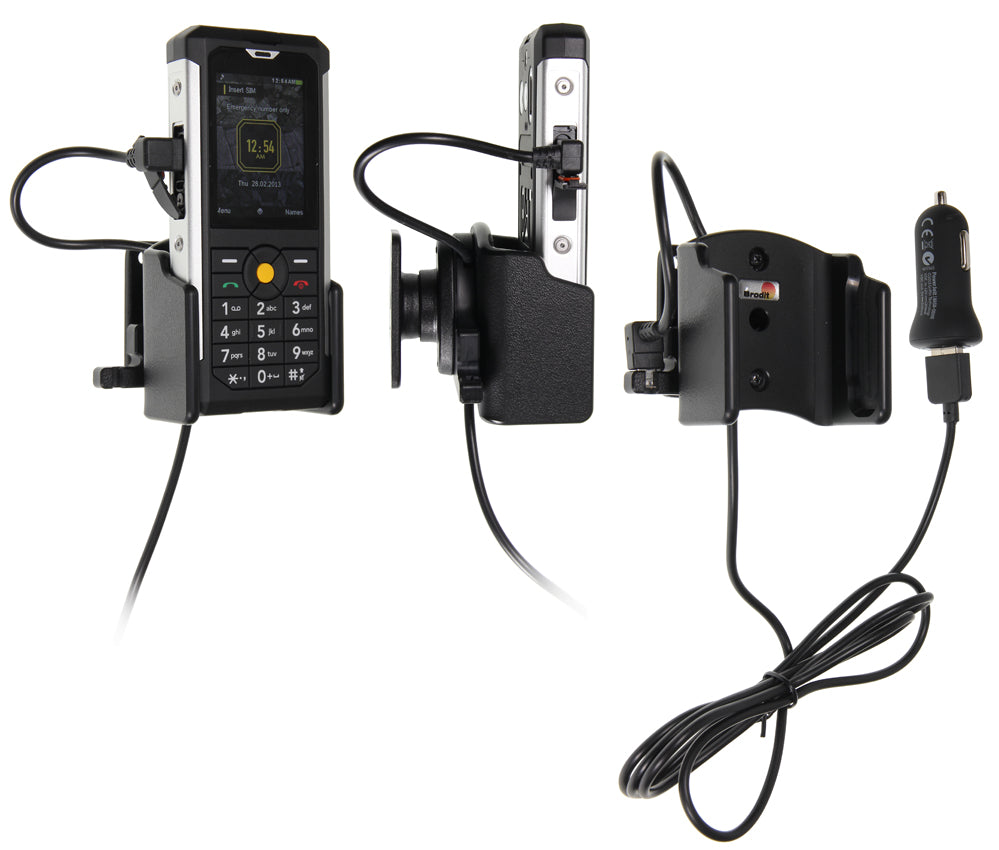Active holder with USB-cable and cig-plug adapter 521847