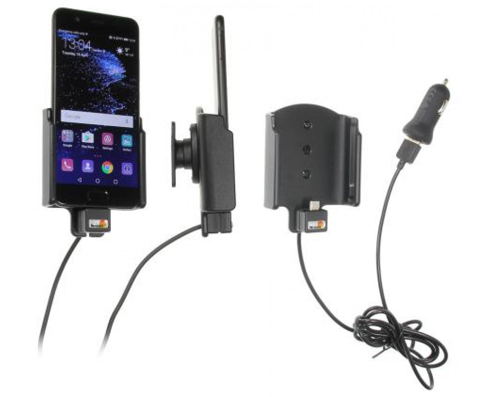 Brodit - Huawei P10 Actieve houder met 12V USB plug - Telefoon- & Tablethouder - artikel 521956