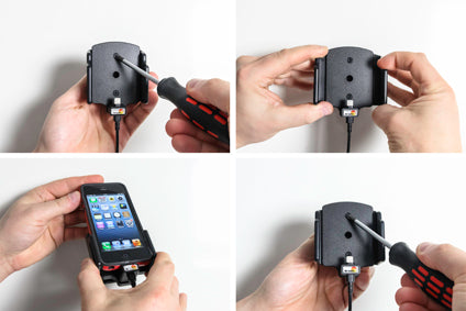 Brodit Actieve Houder 527502 - Telefoonhouder Apple iPhone 5S / iPhone 5C / iPhone 5 / iPhone 13 Mini / iPhone 12 Mini