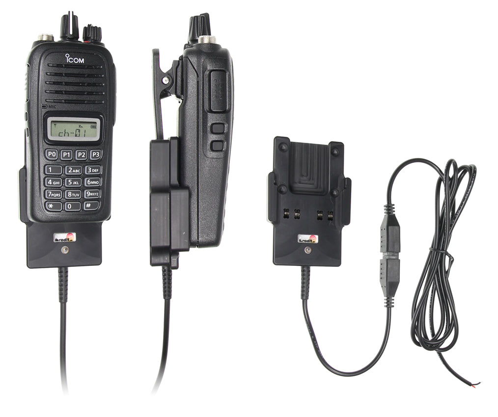 Brodit Actieve Houder 532677 - Portofoonhouder ICOM IC-F29SR / IC-F2000T / IC-F2000S / IC-F2000 / IC-F1000T