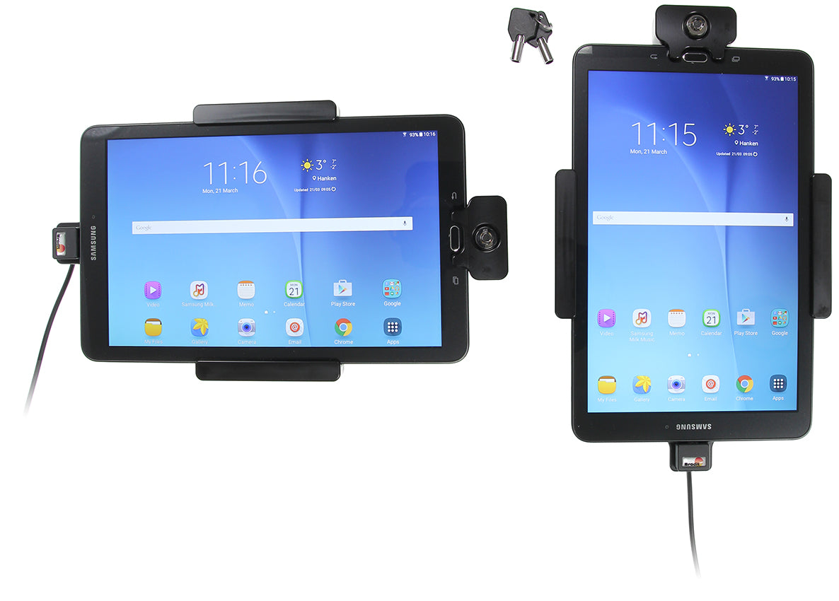 Brodit Houder met Slot 535821 - Tablethouder Samsung Galaxy Tab E 9.6