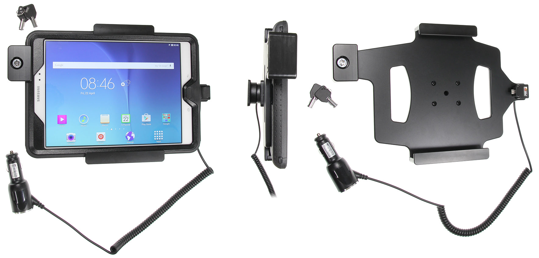 Holder with key-lock 535853