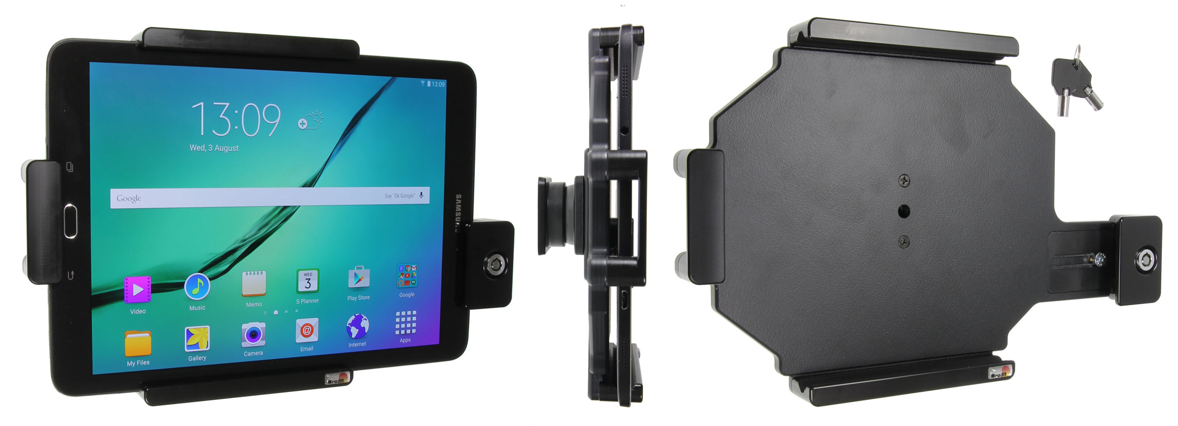 Holder with key-lock 539855