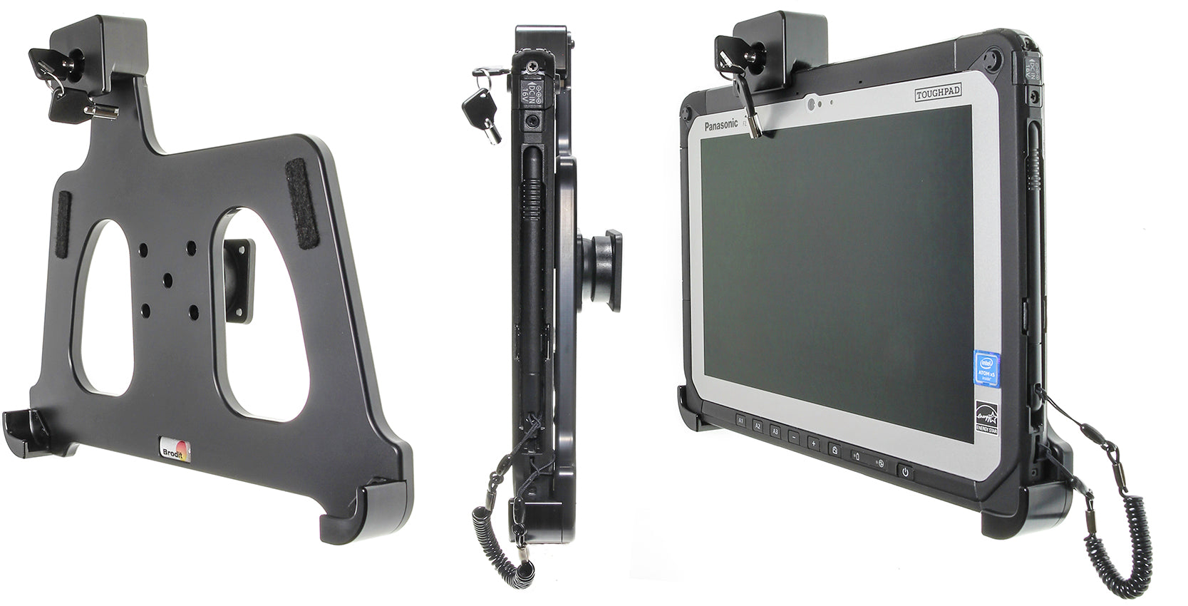 Brodit Houder met Slot 539970 - Tablethouder Panasonic FZ-A3 / FZ-A2