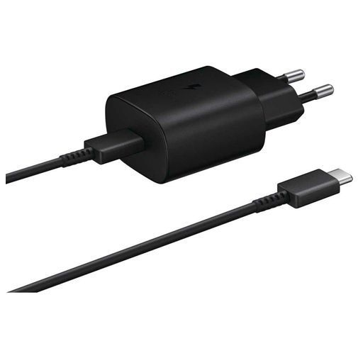 Lader 230V Samsung EP-TA800XBEGWW 25W usbC + usbC zwart