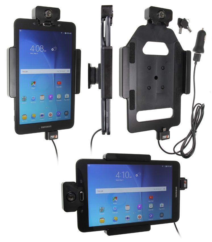 Brodit houder/lader Sam.Galaxy Tab E 8.0 USB sig.plug LOCK
