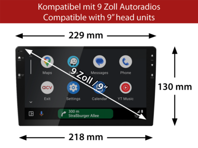 ACV - 9" Kit VW Scirocco compacte klimaatregeling SWC/antenne - 2-DIN Kit - artikel 691320-96-1 - afbeelding 6