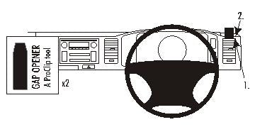 Brodit ProClip 603887 - Toyota HiAce 2007-2019