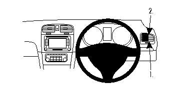 Brodit ProClip 604262 - Volkswagen Golf VI 2009-2012