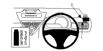 Brodit ProClip 604292 - Toyota iQ 2009-2019