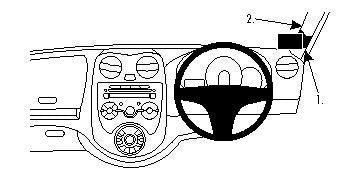 Brodit ProClip 604630 - Nissan Micra 2011-2013