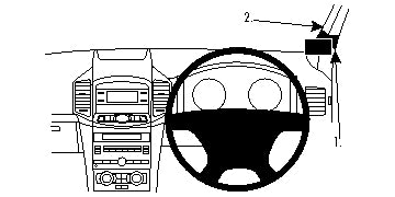 Brodit ProClip 604679 - Chevrolet Captiva 2012-2014