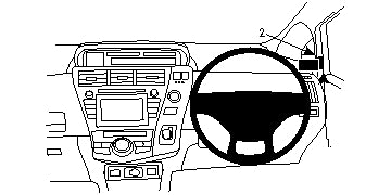 Brodit ProClip 604714 - Toyota Prius + 2012-2020