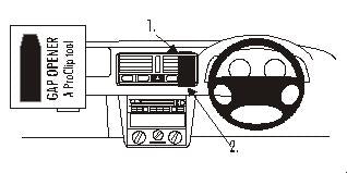 Brodit ProClip 652526 - Volkswagen Golf IV 1998-2004