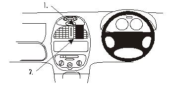 Brodit ProClip 652673 - Peugeot 206 1999-2008