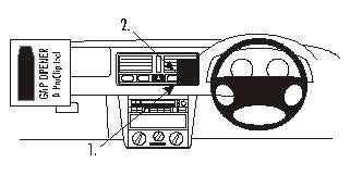 Brodit ProClip 652692 - Volkswagen Bora 1999-2005