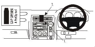 Brodit ProClip 652749 - Toyota LandCruiser 90 1997-2002