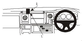 Brodit ProClip 652758 - Toyota LandCruiser 70 1984-1998