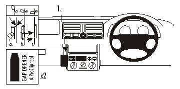 Brodit ProClip 652808 - Volkswagen Bora 1998-2005