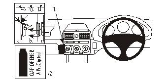 Brodit ProClip 652819 - Toyota MR2 Spyder 2000-2005