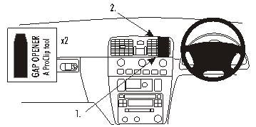 Brodit ProClip 652826 - Volvo S40 2001-2003