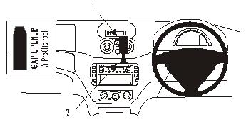 Brodit ProClip 653044 - Citroen C2 2002-2005