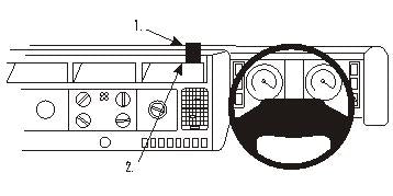 Brodit ProClip 653145 - MAN Cab-type K Evolution 2000-2009