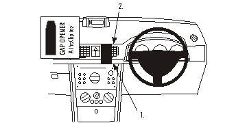 Brodit ProClip 653261 - Opel Meriva 2003-2010