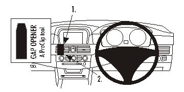 Brodit ProClip 653282 - BMW 5-Serie M5 E60, E61 2004-2010