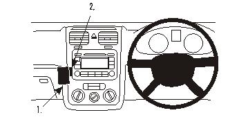 Brodit ProClip 653359 - Volkswagen Eos 2004-2018