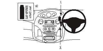 Brodit ProClip 653381 - Toyota Yaris 2003-2005