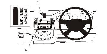 Brodit ProClip 653498 - Nissan Micra 2003-2010