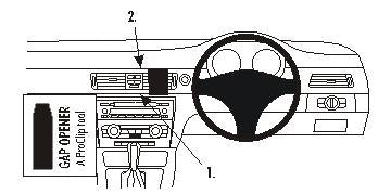 Brodit ProClip 653598 - BMW 3-Serie E90, E91, E92, E93 2005-2012