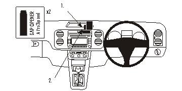 Brodit ProClip 653609 - Volkswagen Golf Plus 2005-2014