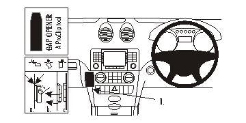 Brodit ProClip 653682 - Mercedes-Benz M-Class/ML 2005-2011
