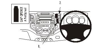 Brodit ProClip 653721 - Toyota HiLux 2006-2009